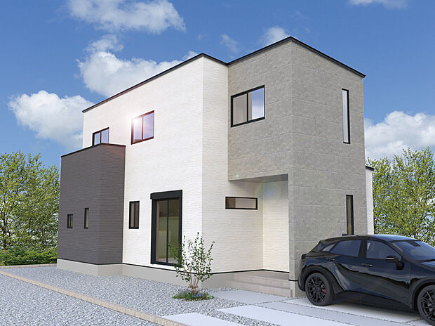 【【3号棟外観完成予想図】】※パースは設計図面を基にした完成予想図です。