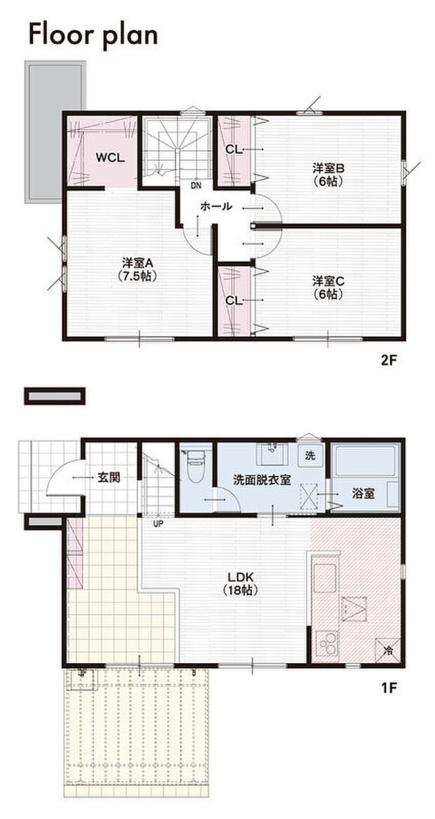 【【プラン例　26坪　二階建て】】商品名：『SODATEL - アウトドアを楽しむ家 -』
本体価格：1365.8万円(税込)
※パッケージオプション250万円別途負担
※別途諸費用が掛かります。