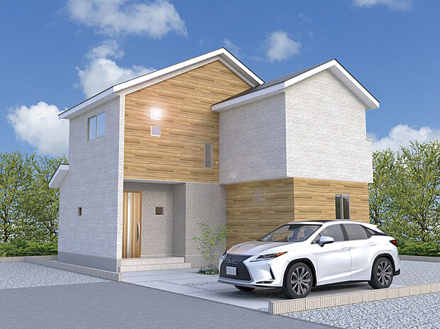 【【3号棟外観完成予想図】】※パースは設計図面を基にした完成予想図です。