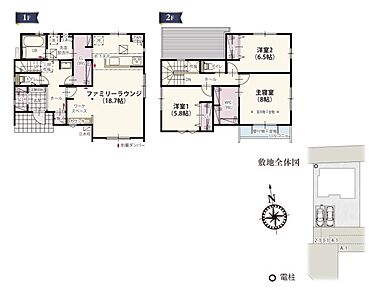 JR上越線「新前橋」駅：徒歩25分（2200ｍ） 前橋市立東小学校：徒歩5分（350ｍ） 前橋市立東中学校：徒歩14分（1100ｍ） トキワ保育園：徒歩11分（850ｍ） けやきウォーク前橋：徒歩40分（3200ｍ） ヤオコー前橋箱田店：徒歩9分（700ｍ） とりせん新前橋店：徒歩14分（1100ｍ） フレッセイ大利根店：徒歩23分（1800ｍ） あずま林の広場：徒歩6分（450ｍ） 中田クリニック：徒歩2分（100ｍ） おおたけ矯正歯科・小児歯科クリニック：徒歩12分（900ｍ） 