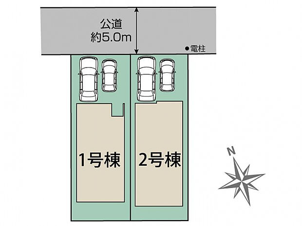 千葉市若葉区千城台東2丁目2棟 区画図