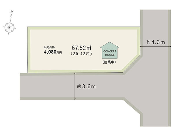 【イルミナシティ勝山北】
南側・東側前面道路に面した角地です。開放的で、陽光が注ぎ込む明るい住まいを実現できます。ぜひ、現地をご見学ください。