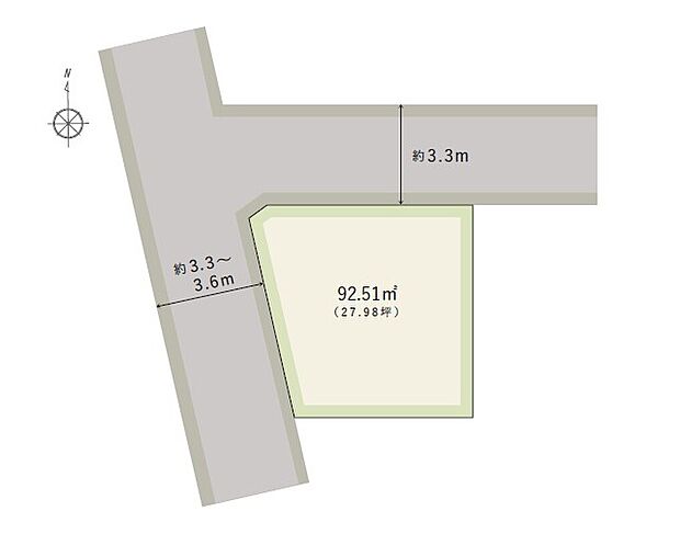 南海本線「粉浜」駅まで徒歩6分!日照・通風に恵まれた角地に位置する、自由設計対応の限定1区画。敷地27坪以上を確保した、ゆとりある2階建「4LDK」の住まいを建築可能です。