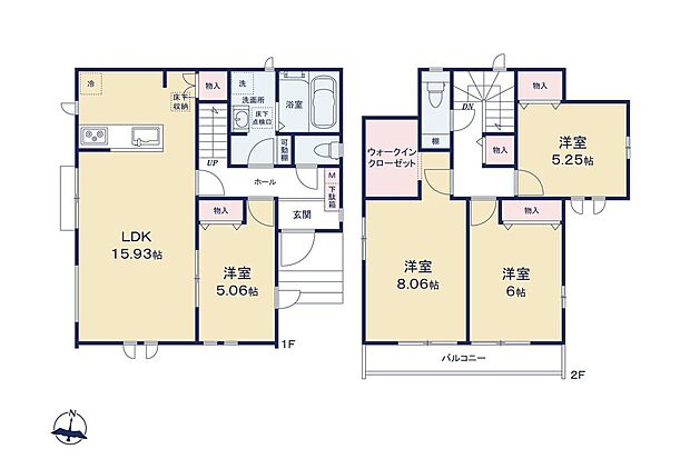 【間取図(平面図)】間取図/A号棟