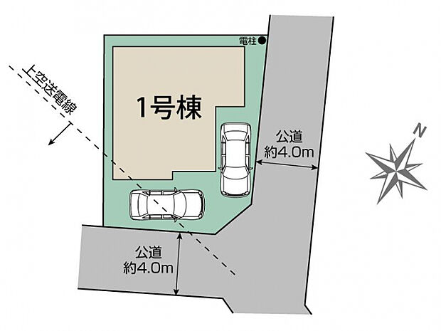 草加市遊馬町2期1棟 区画図