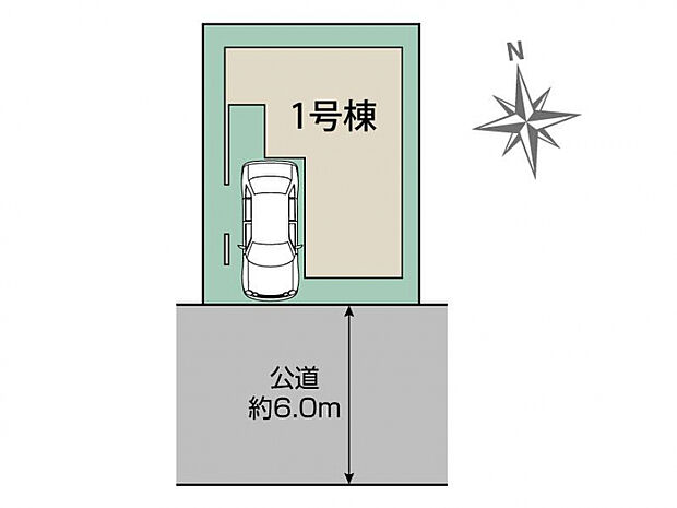 足立区鹿浜6丁目1棟 区画図