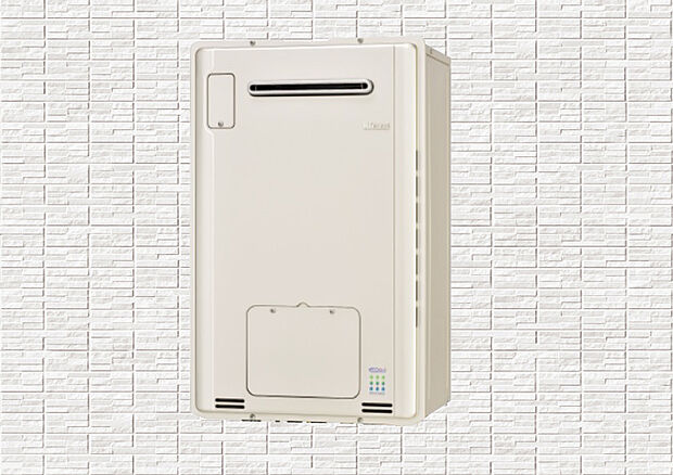 【省エネ型給湯器（エコジョーズ）】省エネ型給湯器（エコジョーズ）
今まで使用せずに屋外に排出していたエネルギー（お湯を温めるときに出るエネルギー）を再利用することにより、熱効率をアップします。排熱の有効利用でエネルギーを無駄なく使うから、家計にやさしく、地球にもやさしい給湯器です。