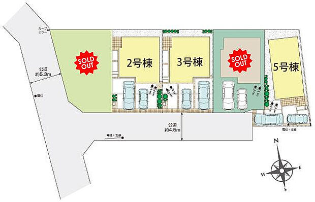 調布市深大寺北町6丁目5棟 区画図