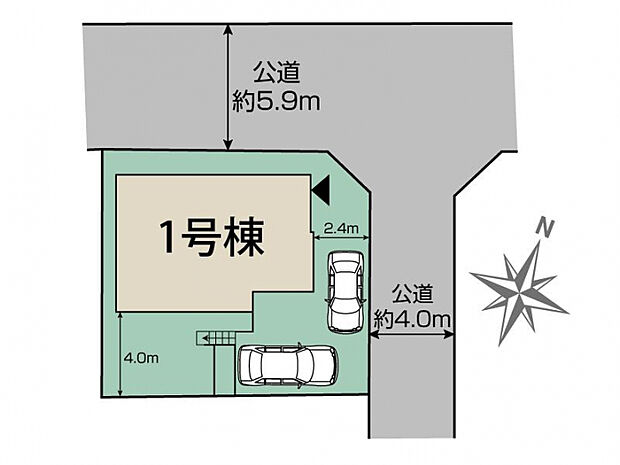 船橋市松が丘2丁目1棟 区画図