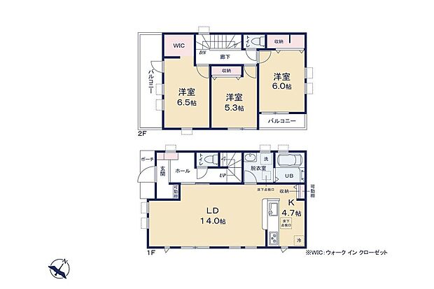 間取図/1号棟