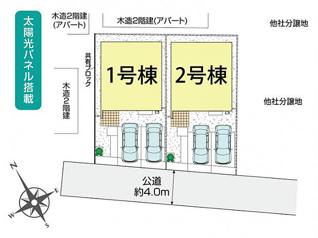 北足立郡伊奈町中央4丁目 区画図