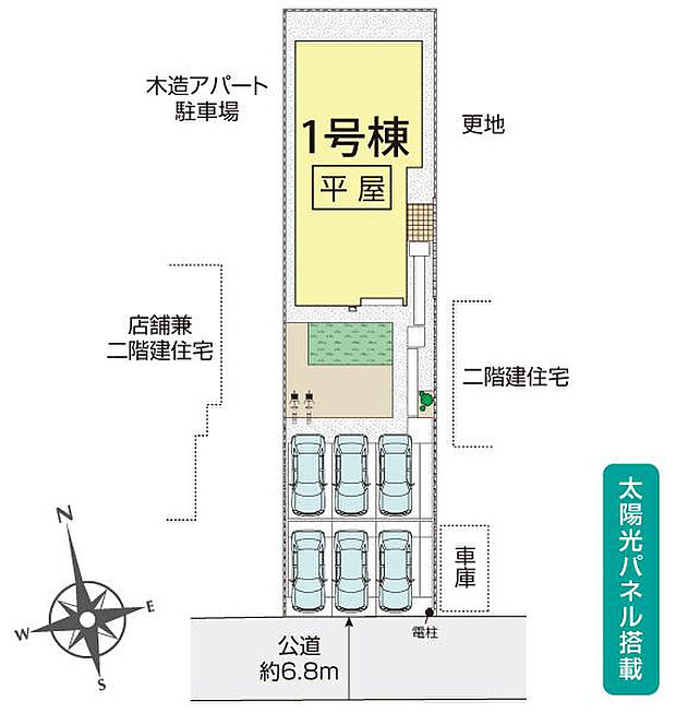 加須市大門町2期1棟 区画図