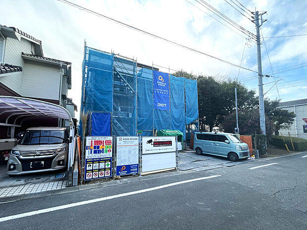 【上棟【2026/1/24撮影】】■小学校まで徒歩3分