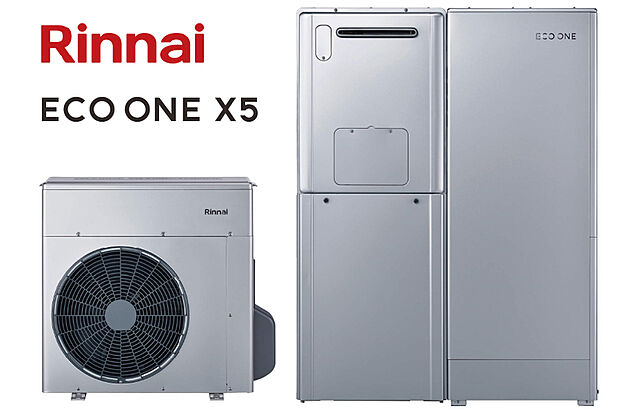 【【ECO ONE X5】】災害時にも活躍するガスと電気が一つになったハイブリッド給湯器。2つのライフラインで効率よくお湯をつくるため、給湯光熱費を大幅に抑えた省エネ仕様です。キッチンや洗面・浴室、床暖房まで、温かく快適な暮らし