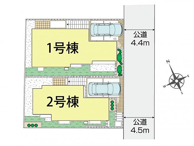 横浜市旭区中沢3丁目3期2棟 区画図