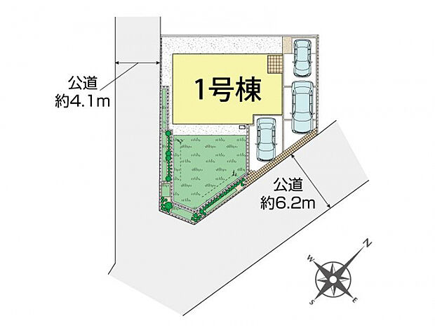 秦野市北矢名1棟 区画図