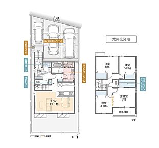 4LDK＋WIC＋ランドリールーム＋玄関クローク 