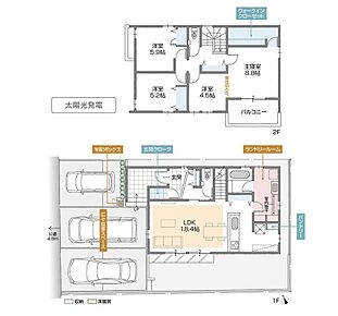 4LDK＋WIC＋ランドリールーム＋玄関クローク 