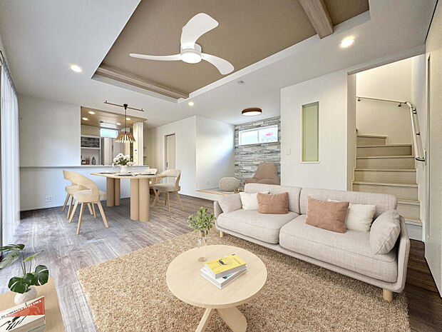 【7号棟/タタミコーナー含むLDK（21.0帖）】　