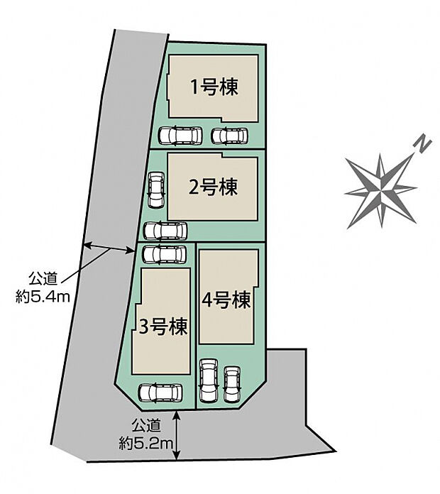 清瀬市下宿3丁目4棟 区画図