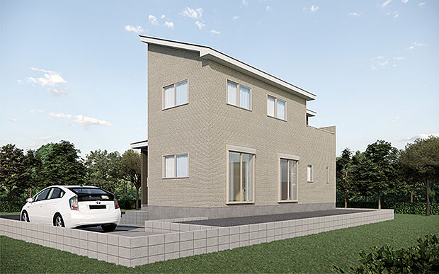 完成予想図:外観(2号棟)