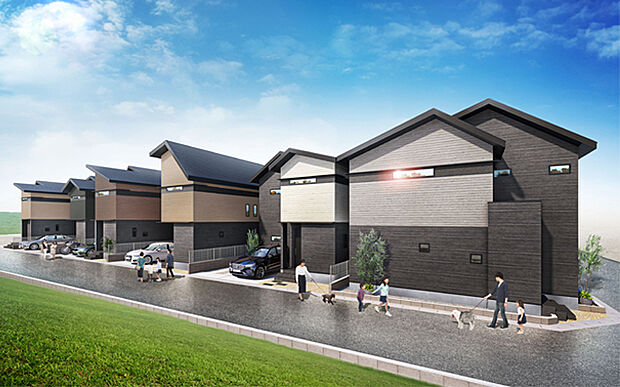 完成予想図:街並み