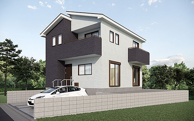 完成予想図:外観(1号棟)