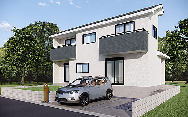 完成予想図:外観(1号棟)