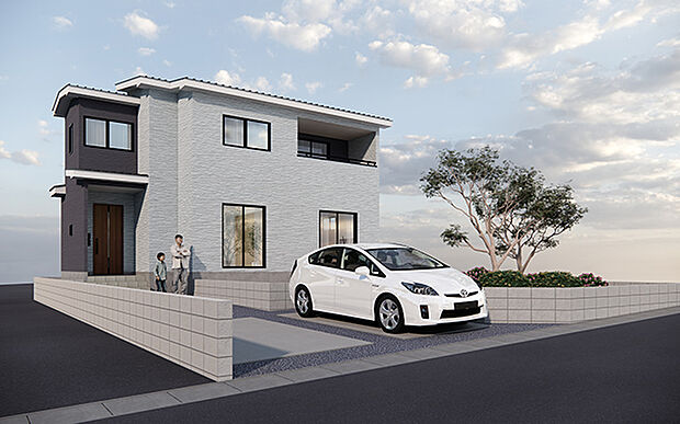 完成予想図:外観(1号棟)