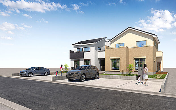 完成予想図：外観（9・10号棟）