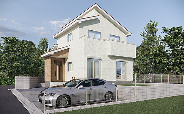 完成予想図：外観（1号棟）