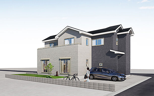 完成予想図：外観（2号棟）