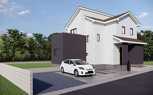 完成予想図:外観(1号棟)