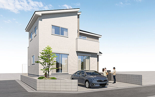 完成予想図：外観（1号棟）