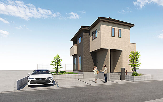 完成予想図：外観（4号棟）