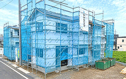 現地写真：建築中（2号棟）