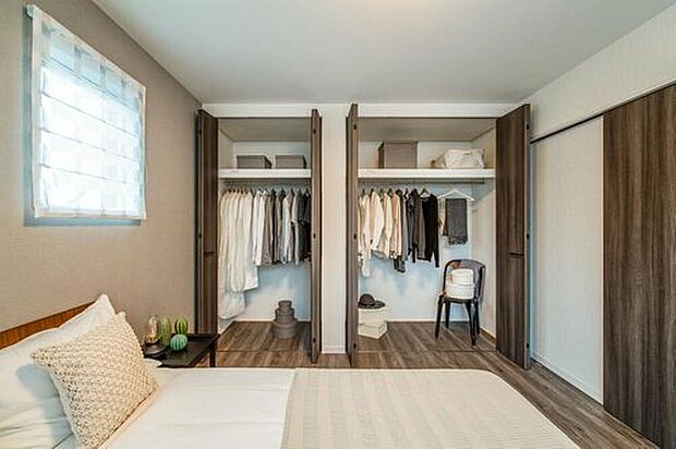 【豊富な収納スペース】シューズインクローゼットやウォークインクローゼット、ダブルクローゼットなど、それぞれの建物に合わせて豊富な収納スペースをご用意しています。
(画像はイメージです)