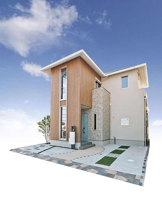 【ミヤマでマイスタイルのお家をミヤマイスタイル！】シンプルモダンスタイル。豊富なラインナップのサイディングをご用意しておりますので、お客様のご希望を是非お聞かせ下さい。