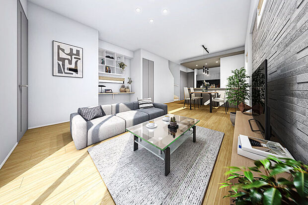 【豊富なストレージプラン】
十分な収納でストレスなく快適に。空間を上手に整え、心地よく笑顔あふれる豊かな暮らしを叶えます。また、家事を効率化するユーティリティースペースを採用しており、家事ラクを叶える空間設計です。