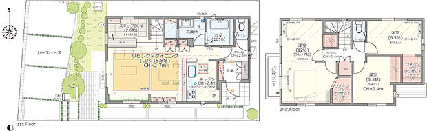 【30号棟】3LDK(4LDK対応可 ※オプション)+土間収納+スキップDEN+パントリー+2ウォークインクロゼットコーナー