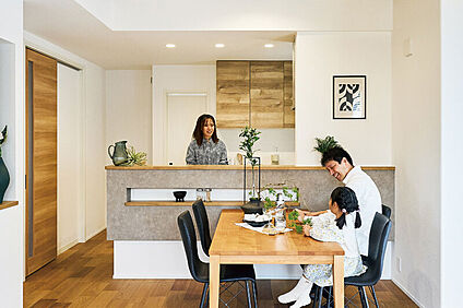 【カウンターキッチン】