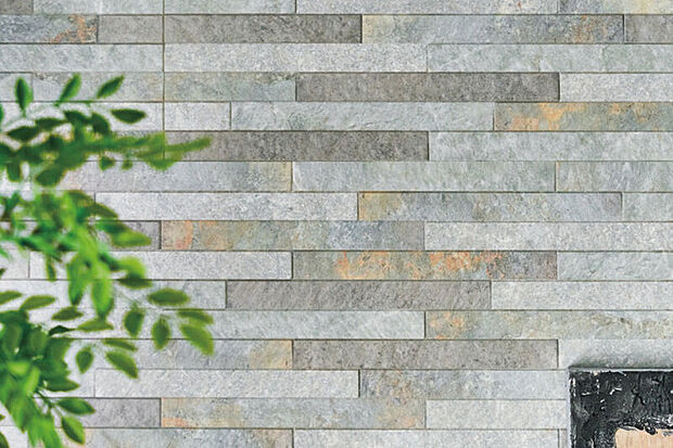 【【グラビオエッジ】】上質で洗練されたデザインのアクセントパネルをリビングの一部に採用しました。素材感のある意匠が、お部屋を個性的に演出します。※画像はイメージです。※号棟により採用状況が異なります。