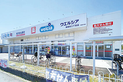 ウエルシア　東越谷三丁目店（現地より徒歩6分） 約410m