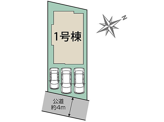 駐車場最大3台可能！