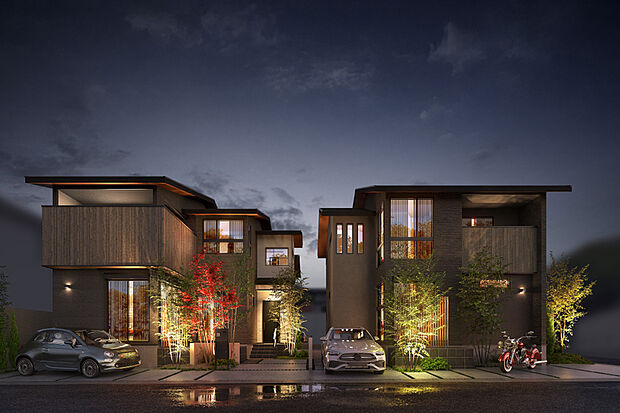 夜間は外部灯を自動で点灯し続ける「灯かりのいえなみ協定(R)」を締結。地域の防犯や安全確保にも貢献します。