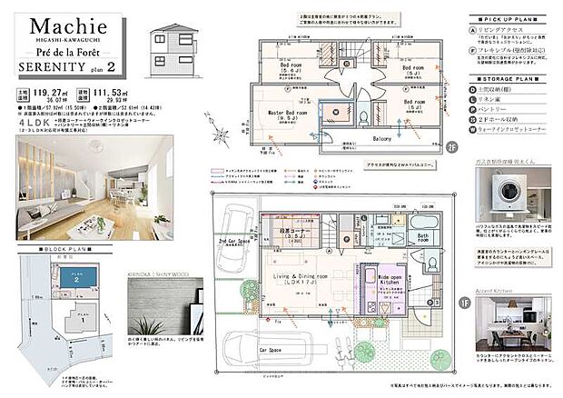 【4LDK】4LDK(2.3LDK対応可※有償工事)+段差コーナー+ウォークインクロゼットコーナー+パントリー+土間収納(棚)+リネン庫
