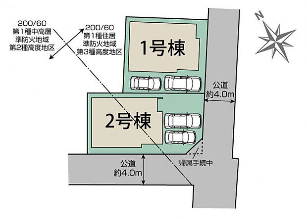 茅ケ崎市円蔵3期2棟 区画図