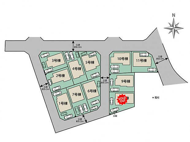 八王子市楢原町11棟 区画図