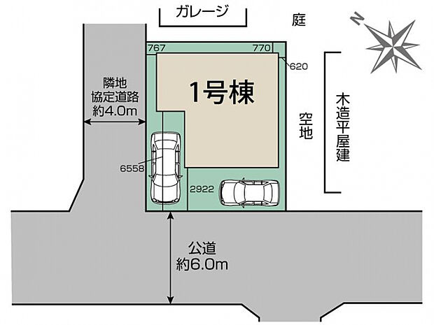 上尾市上平中央2丁目2期1棟 区画図