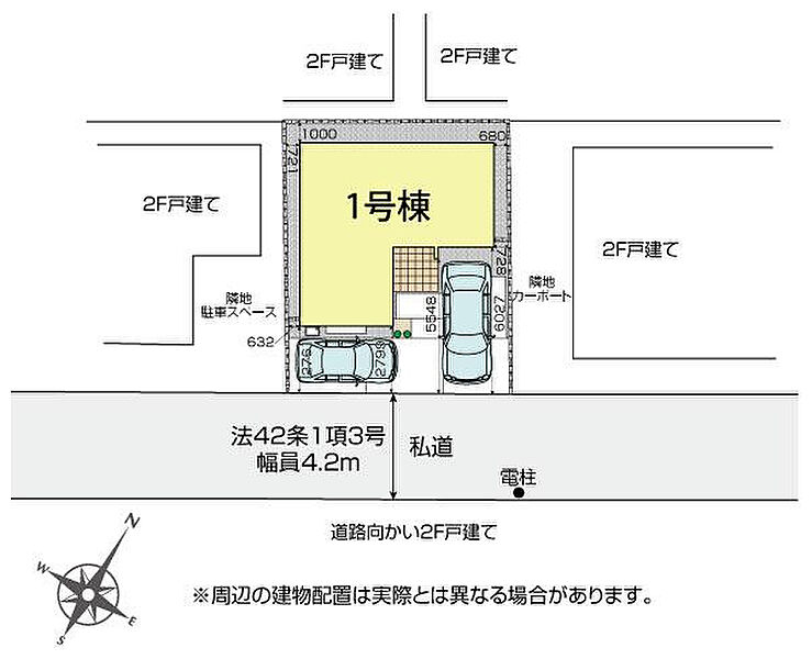 ふじみ野市亀久保1棟 区画図